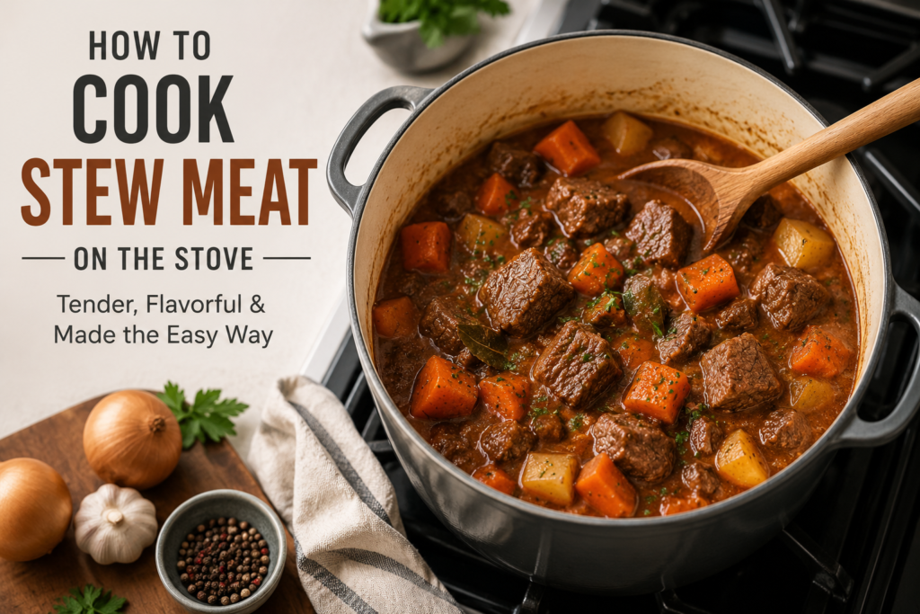 Cook stew meat